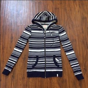 Quiksilver Blue & White Hoodie Size XS